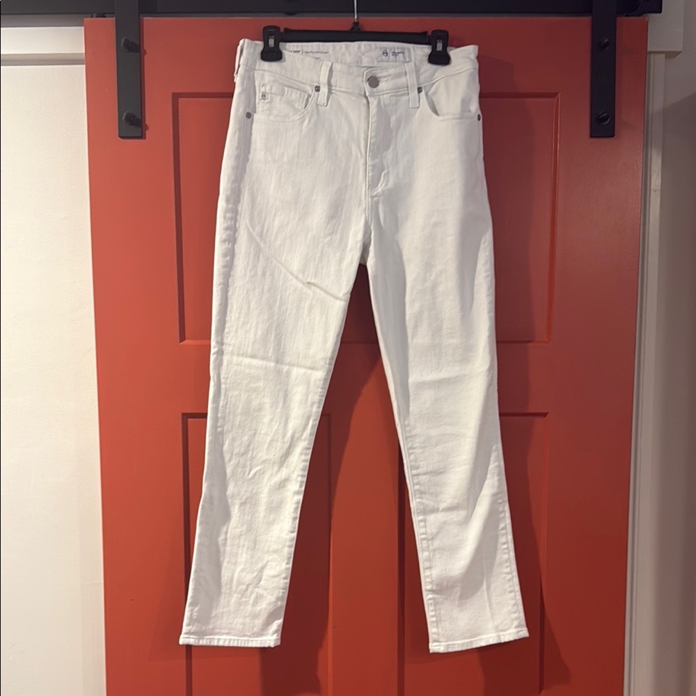 Ag Adriano Goldschmied Crisp White Denim Pants